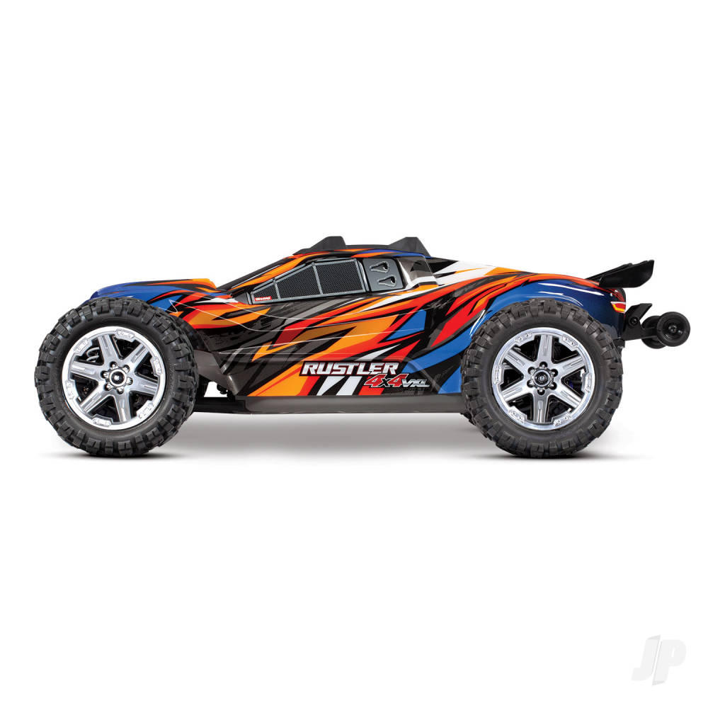 Traxxas Orange Rustler 4X4 VXL 1:10 4WD RTR Brushless Electric Stadium Tru - TRX67076-4-ORNG 3