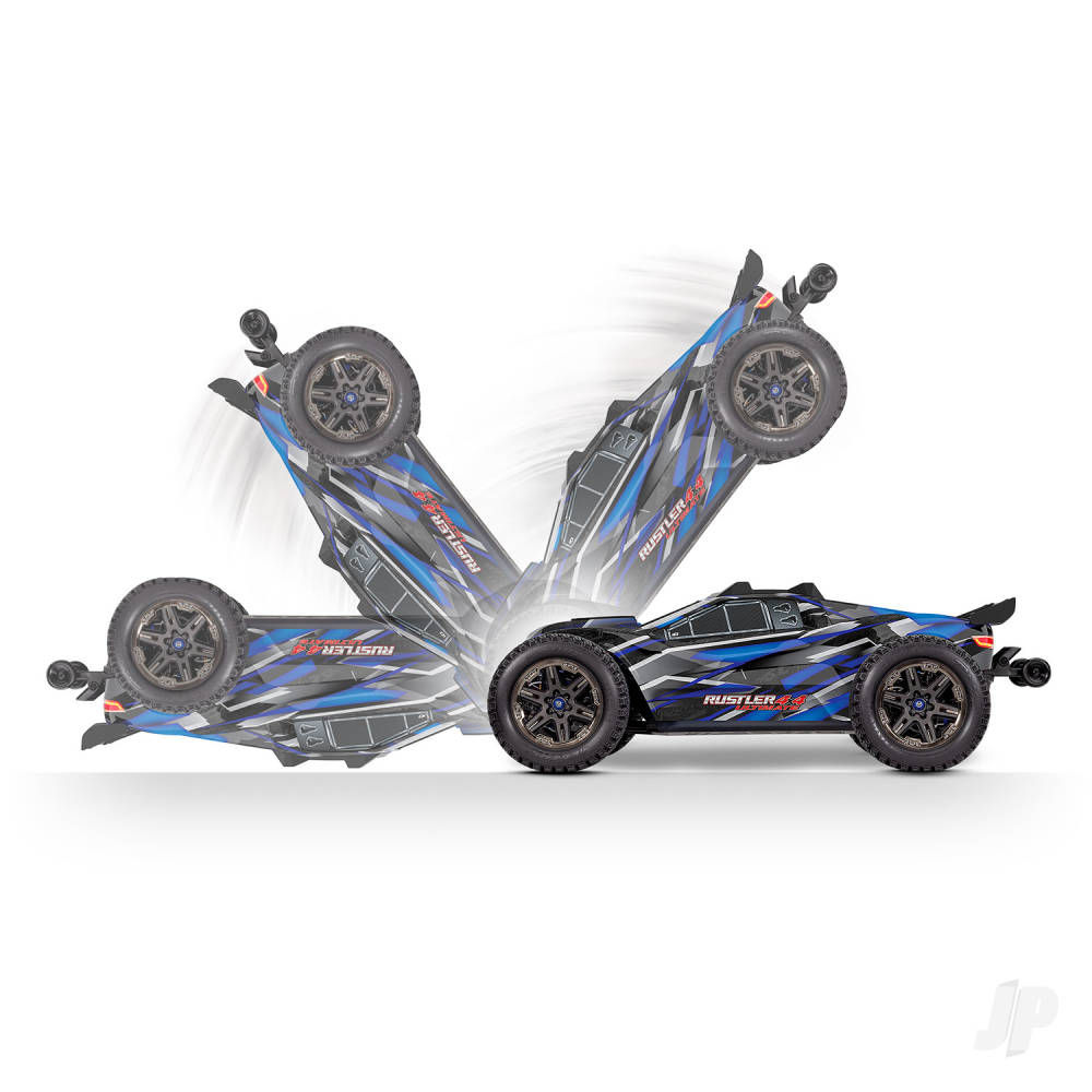 Traxxas Rustler Ultimate 4X4 VXL 1:10 4WD RTR Brushless Electric Short Cou - TRX67097-4-BLUE 11