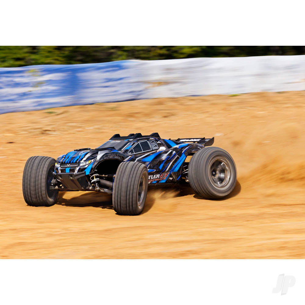 Traxxas Rustler Ultimate 4X4 VXL 1:10 4WD RTR Brushless Electric Short Cou - TRX67097-4-BLUE 3