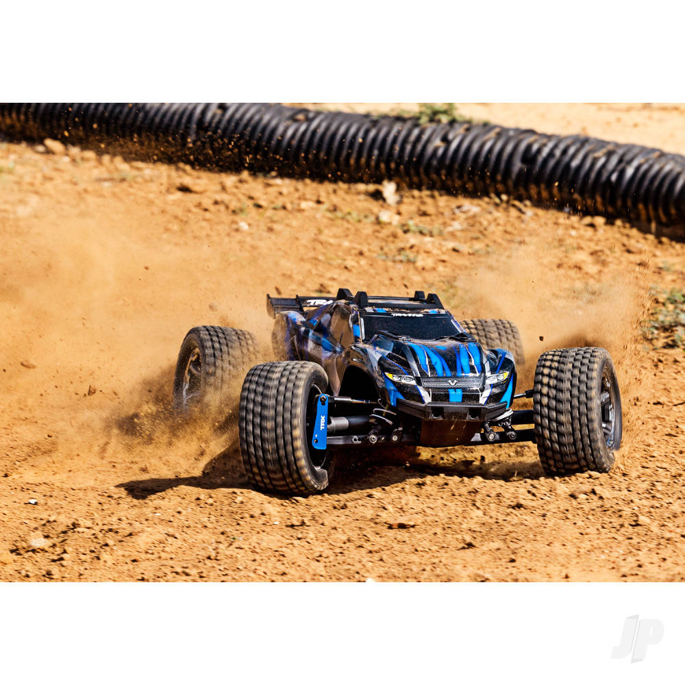 Traxxas Rustler Ultimate 4X4 VXL 1:10 4WD RTR Brushless Electric Short Cou - TRX67097-4-BLUE 4