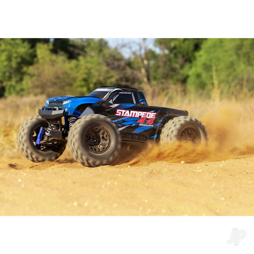 Traxxas Stampede 4X4 BL-2S 1:10 4WD RTR Brushless Electric Monster Truck,  - TRX67154-4-BLUE 7