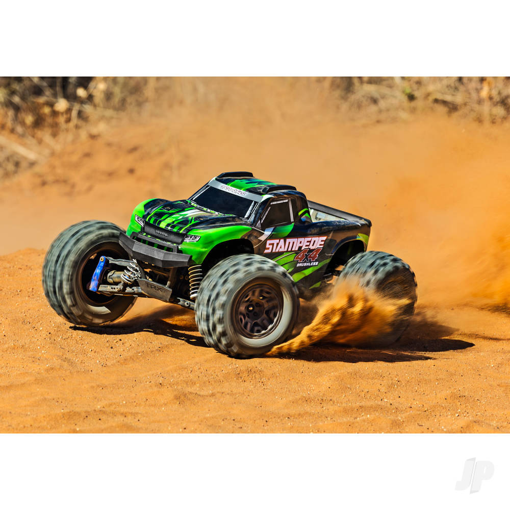 Traxxas Stampede 4X4 BL-2S 1:10 4WD RTR Brushless Electric Monster Truck,  - TRX67154-4-GRN 7