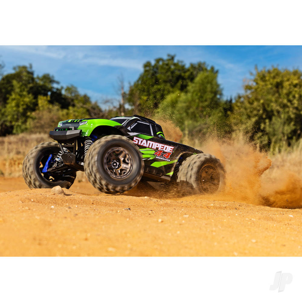 Traxxas Stampede 4X4 BL-2S 1:10 4WD RTR Brushless Electric Monster Truck,  - TRX67154-4-GRN 8