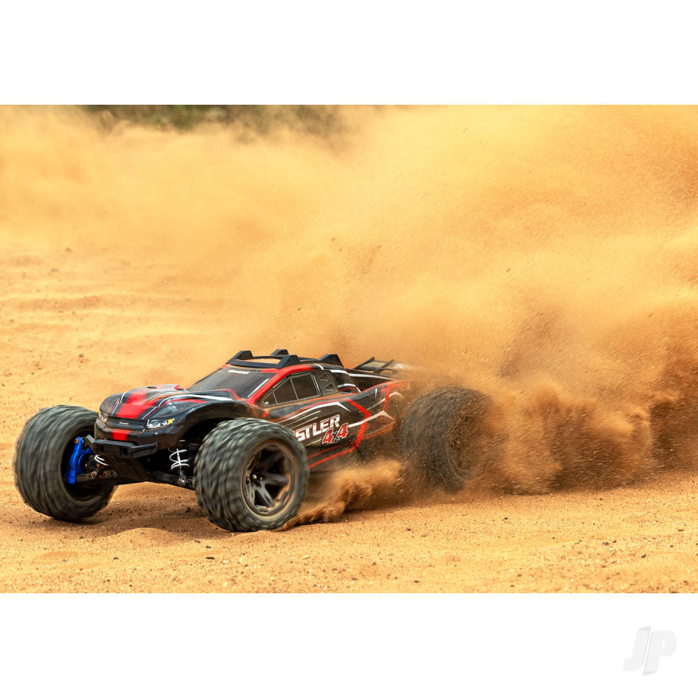 Traxxas Rustler 4X4 BL-2S 1:10 4WD RTR Brushless Electric Stadium Truck, B - TRX67164-4-BLUE 10