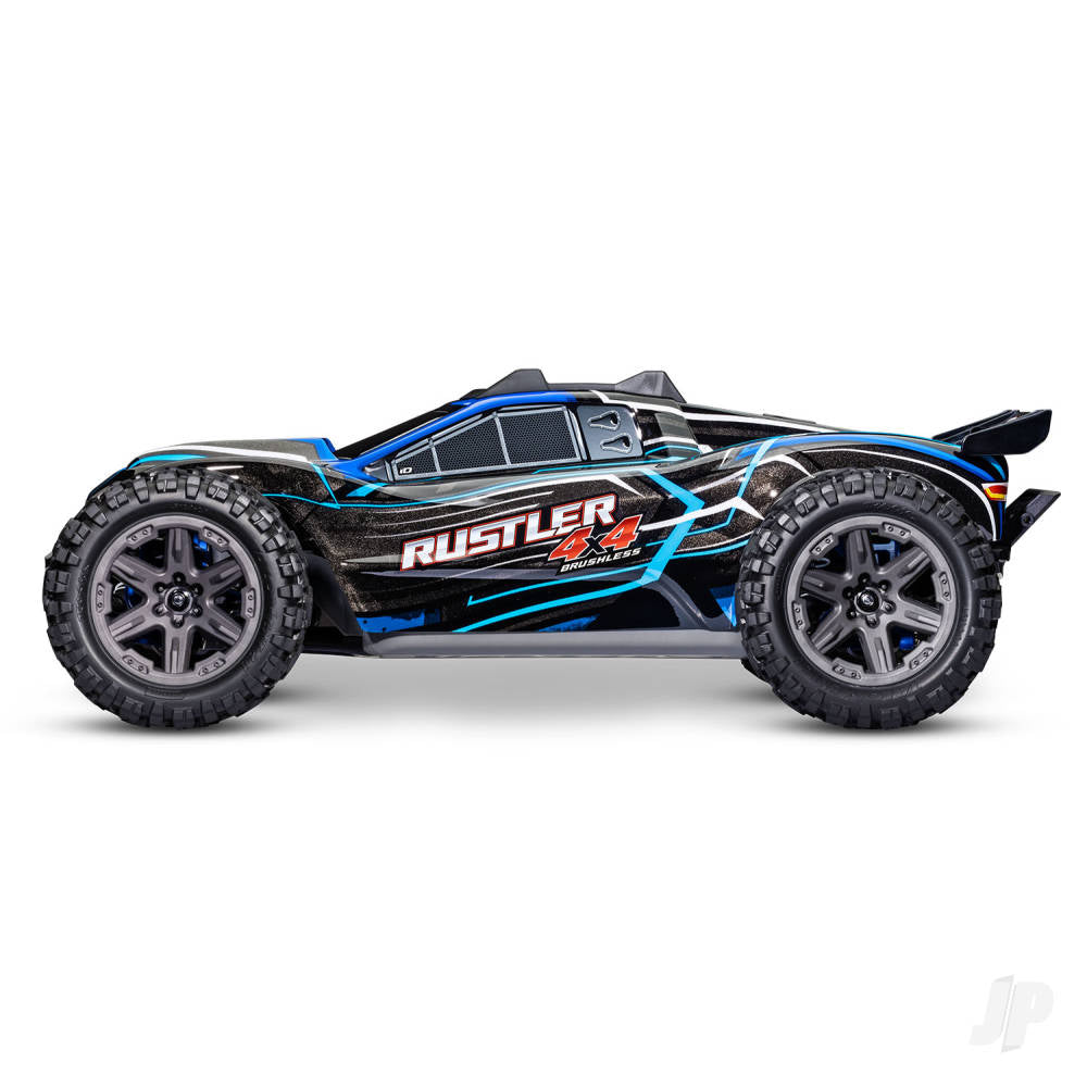 Traxxas Rustler 4X4 BL-2S 1:10 4WD RTR Brushless Electric Stadium Truck, B - TRX67164-4-BLUE 2