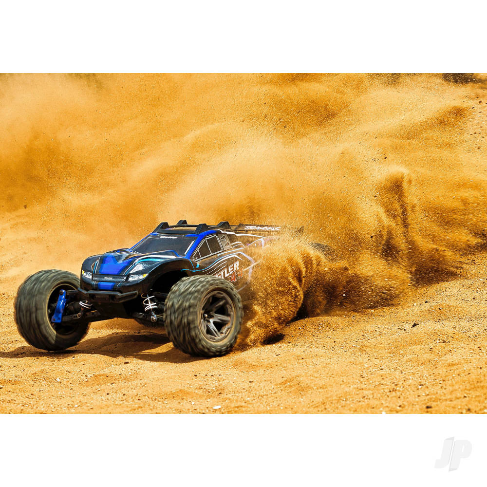 Traxxas Rustler 4X4 BL-2S 1:10 4WD RTR Brushless Electric Stadium Truck, B - TRX67164-4-BLUE 7