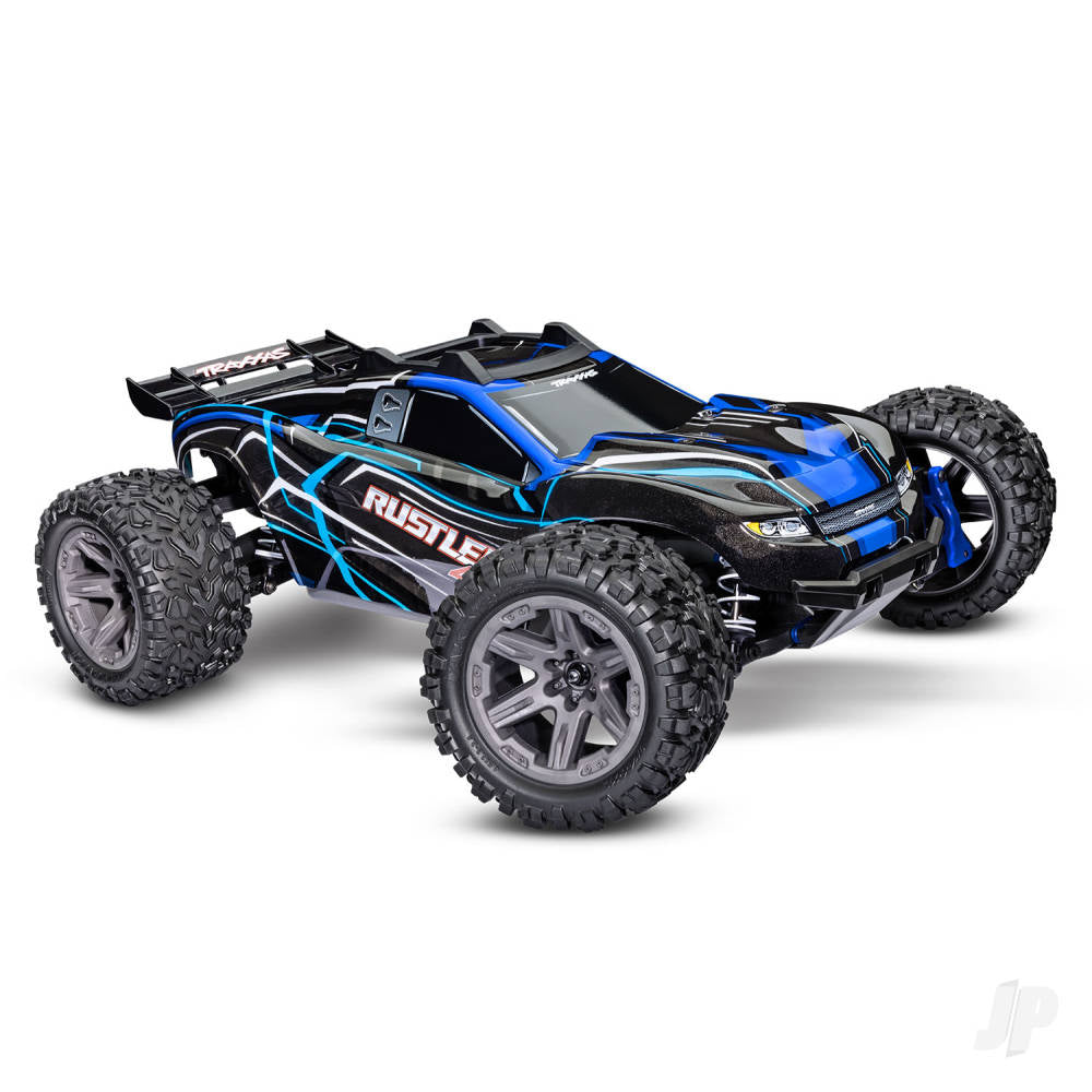 Traxxas Rustler 4X4 BL-2S 1:10 4WD RTR Brushless Electric Stadium Truck, B - TRX67164-4-BLUE Main