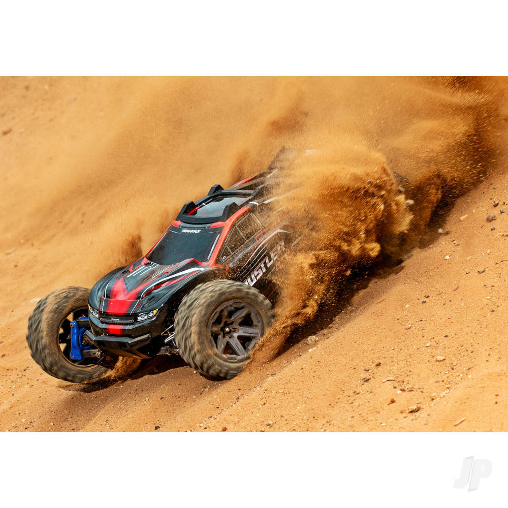 Traxxas Rustler 4X4 BL-2S 1:10 4WD RTR Brushless Electric Stadium Truck, R - TRX67164-4-RED 4