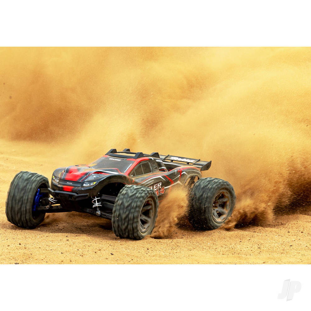 Traxxas Rustler 4X4 BL-2S 1:10 4WD RTR Brushless Electric Stadium Truck, R - TRX67164-4-RED 9