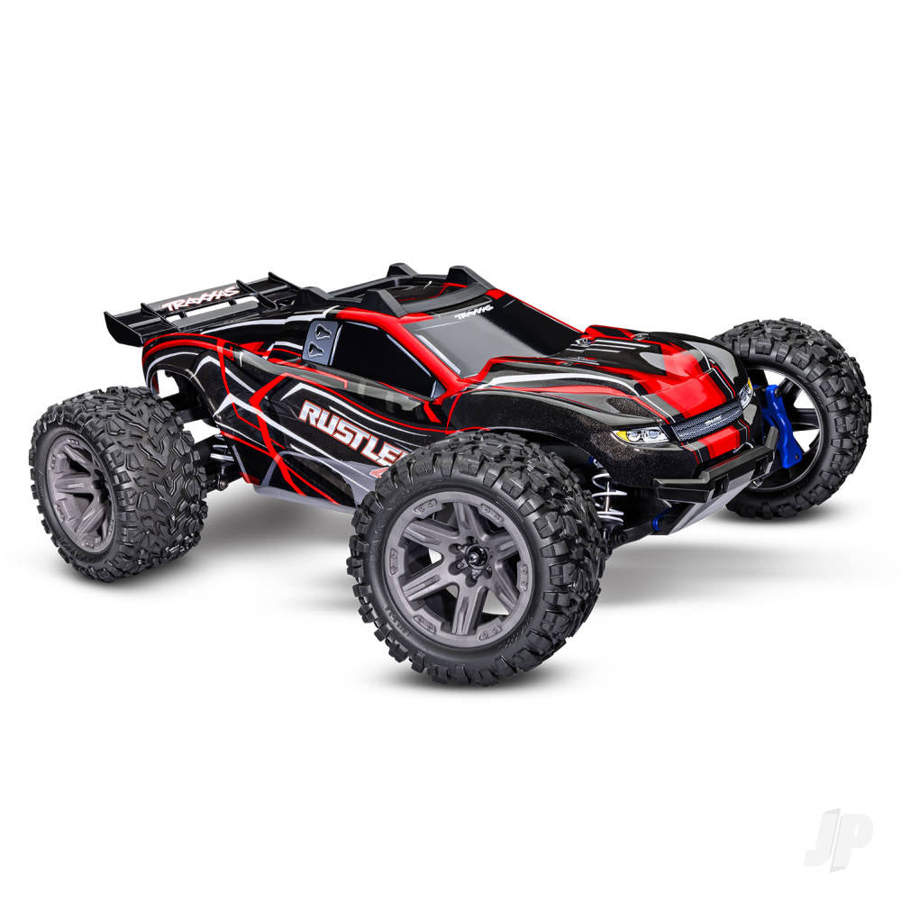 Traxxas Rustler 4X4 BL-2S 1:10 4WD RTR Brushless Electric Stadium Truck, R - TRX67164-4-RED Main