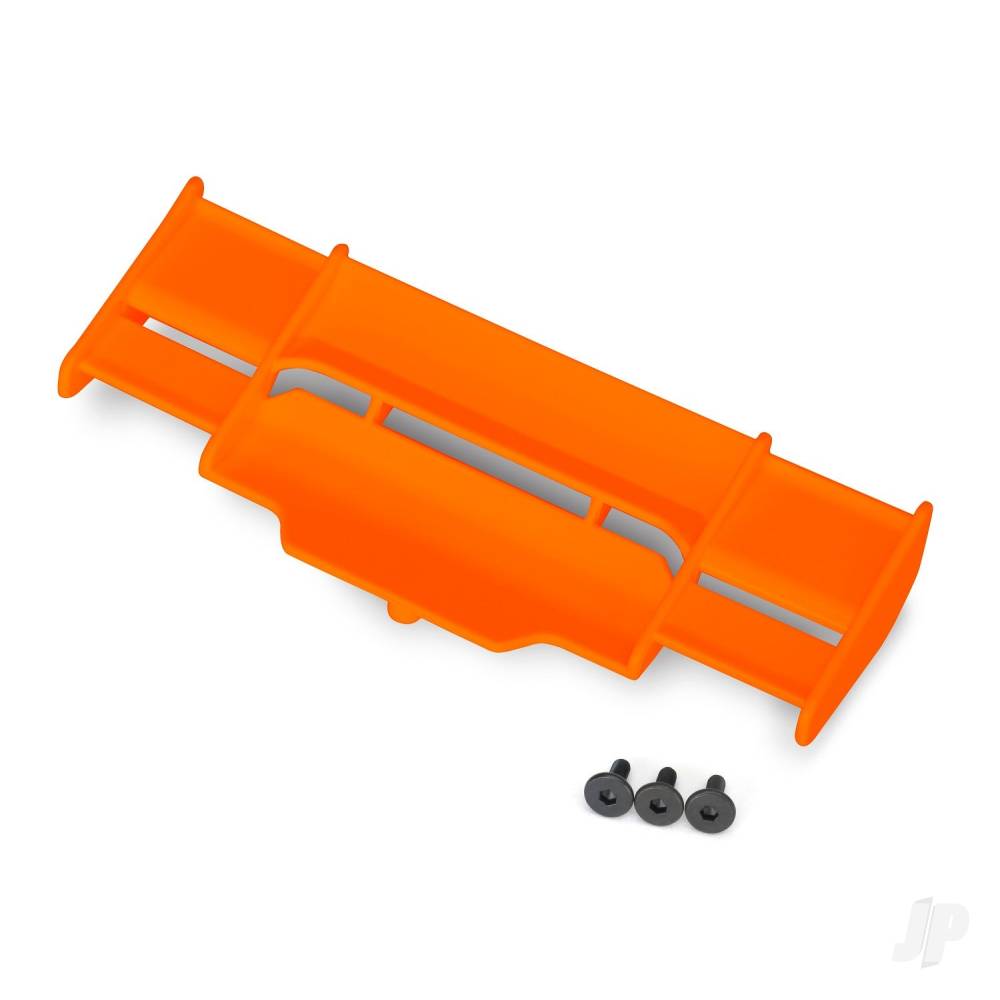 Traxxas Wing, Rustler 4X4 (orange) / 3x8 FCS (3 pcs) TRX6721T