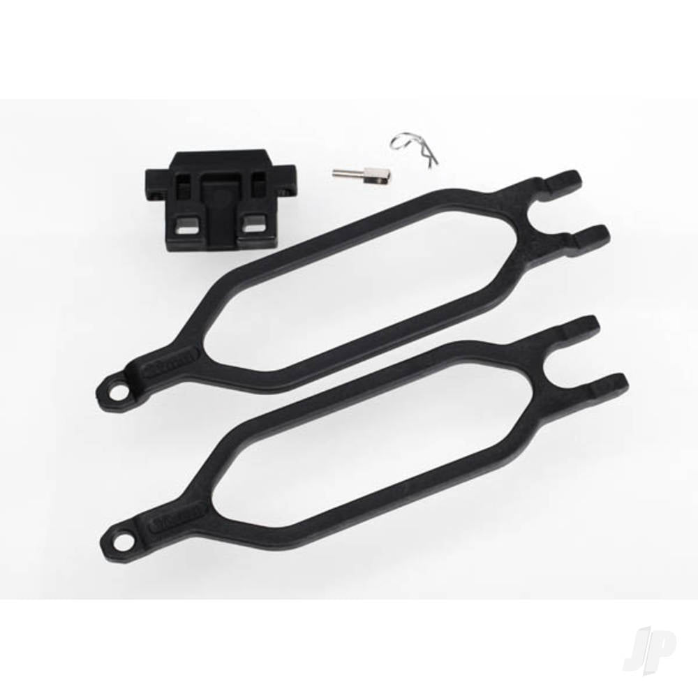 Traxxas Hold down, battery (2 pcs) / hold down retainer / battery post / angled Body clip TRX6727