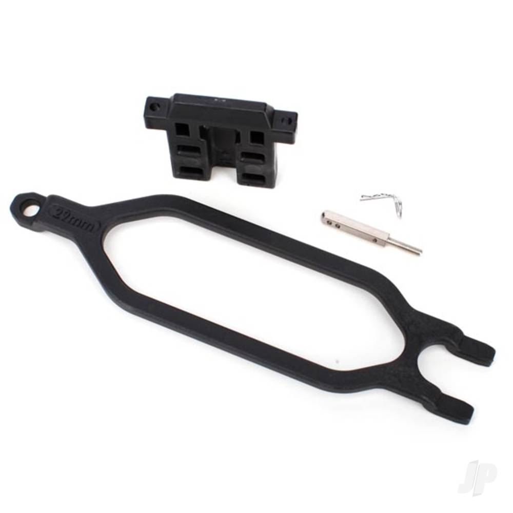 Traxxas Hold down, battery / hold down retainer / battery post / angled Body clip (allows for installation of taller, multi-cell batteries) TRX6727X