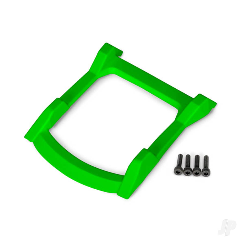 Traxxas Skid plate, roof (Body) (Green) / 3x12 CS (4 pcs) TRX6728G