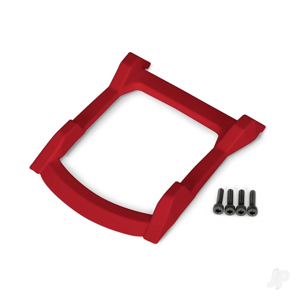 Traxxas Skid plate, roof (Body) (Red) / 3x12mm CS (4 pcs) TRX6728R