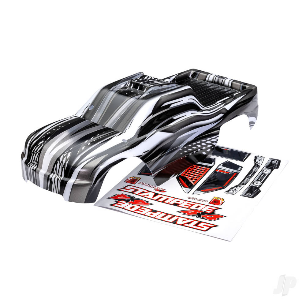 Traxxas Body, Stampede 4X4, ProGraphix (graphics are printed, requires paint & final colour application)/ decal sheet TRX6729