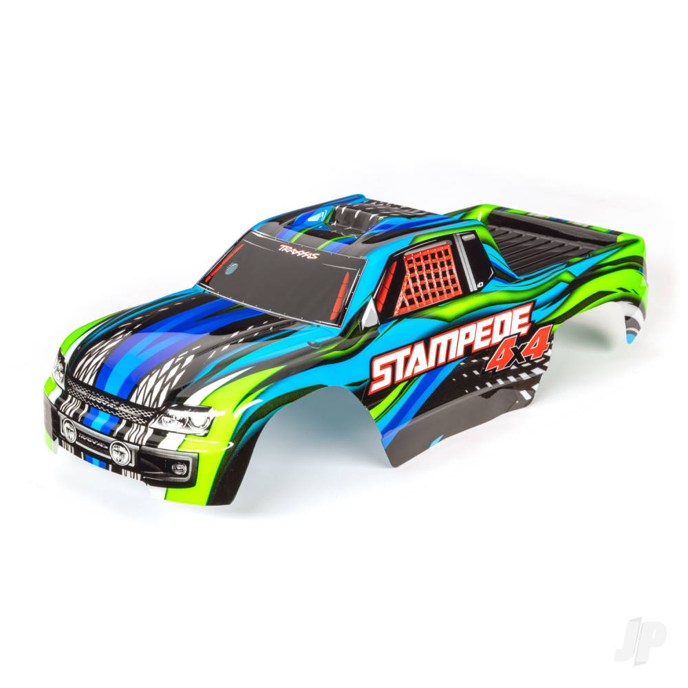 Traxxas Body, Stampede 4X4, blue (painted, decals applied) TRX6729X