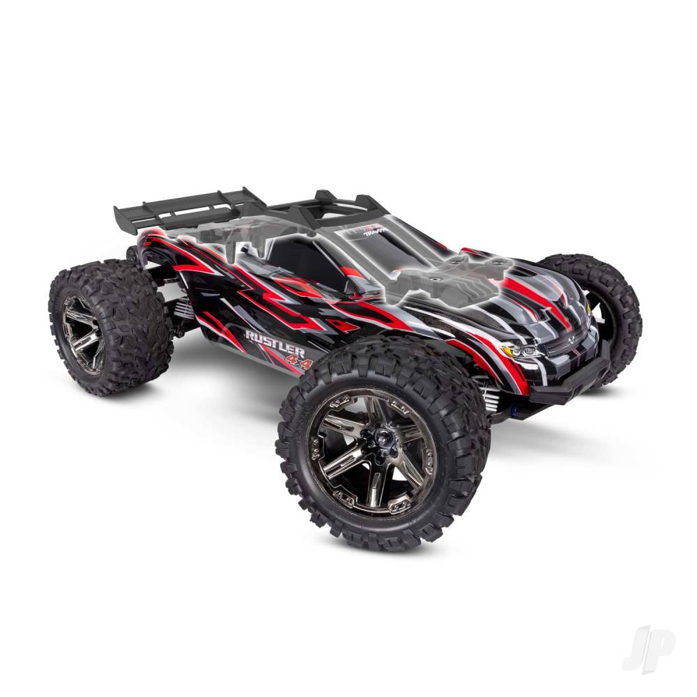 Traxxas Rustler 4X4 HD VXL 1:10 4WD RTR Brushless Electric Short Course Tr - TRX67376-4-BLUE 17