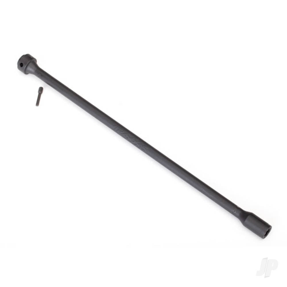 Traxxas Driveshaft, Center, plastic, (black) / screw pin TRX6767
