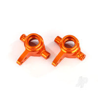 Traxxas Steering blocks, 6061-T6 aluminium (orange-anodised), left &amp; right TRX6837A