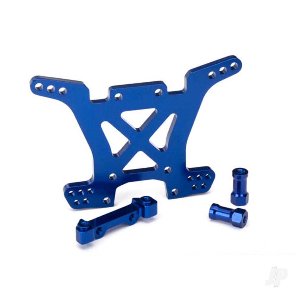 Traxxas Shock tower, Rear, 7075-T6 aluminium (Blue-anodised) TRX6838X