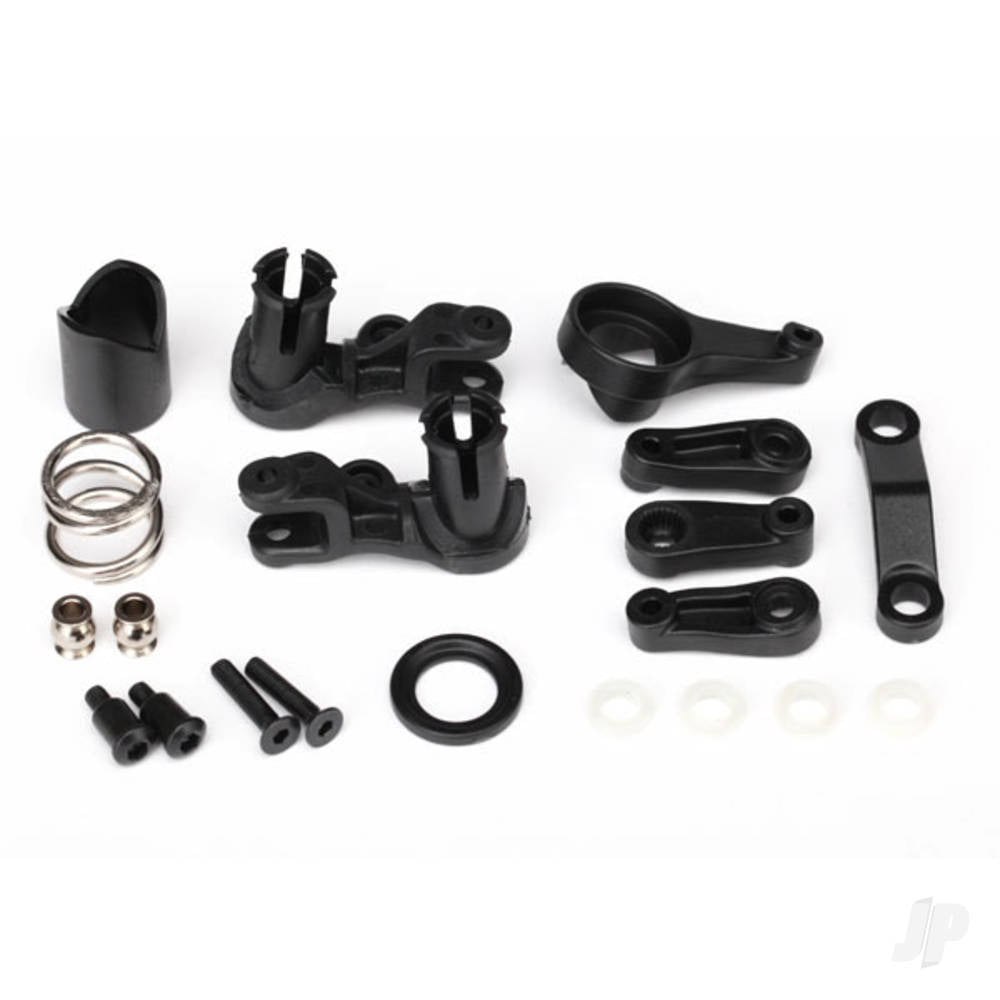 Traxxas Steering bellcranks / servo saver / servo saver spring / servo spring retainer / servo horn, steering TRX6845X