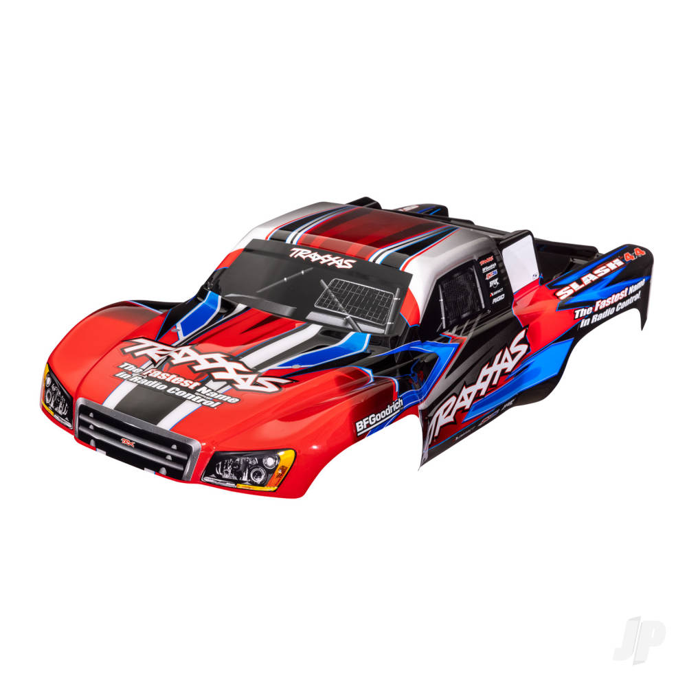 Traxxas Body, Slash 4X4 (also fits Slash VXL & Slash 2WD), red & blue (painted, decals applied) TRX6928R