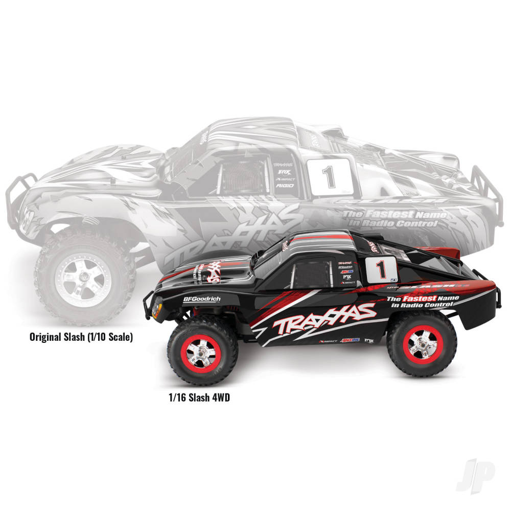 Traxxas Slash 1:16 4X4 RTR Electric Short Course Truck ( +TQ 2-ch, XL-2.5, - TRX70054-8-BLK 3