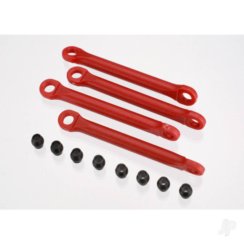 Traxxas Push rod (moulded composite) (Red) (4 pcs) / hollow balls (8 pcs) TRX7018