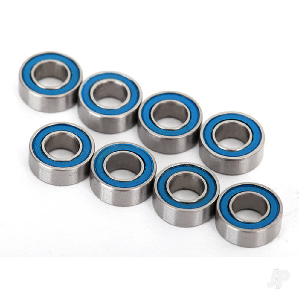 Traxxas Ball bearings, Blue rubber sealed (4x8x3mm) (8 pcs) TRX7019R