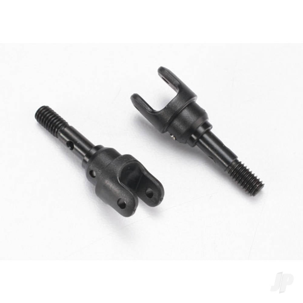 Traxxas Stub axle, Steel (2 pcs) / yokes (2 pcs) (assembled) TRX7054