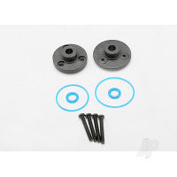 Traxxas Cover plates, Differential (Front or Rear) / gaskets (2 pcs) / o-rings (2 pcs) / 2x14mm BCS (4 pcs) TRX7080