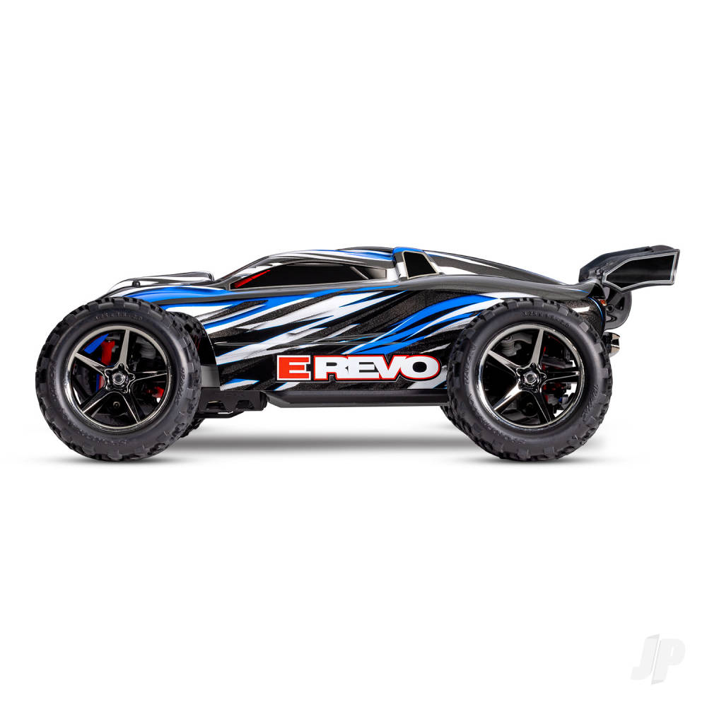 Traxxas E-Revo 1:16 4X4 Monster Truck, Blue (+ TQ 2-ch, XL-2.5, Titan 550, - TRX71054-8-BLUE 3