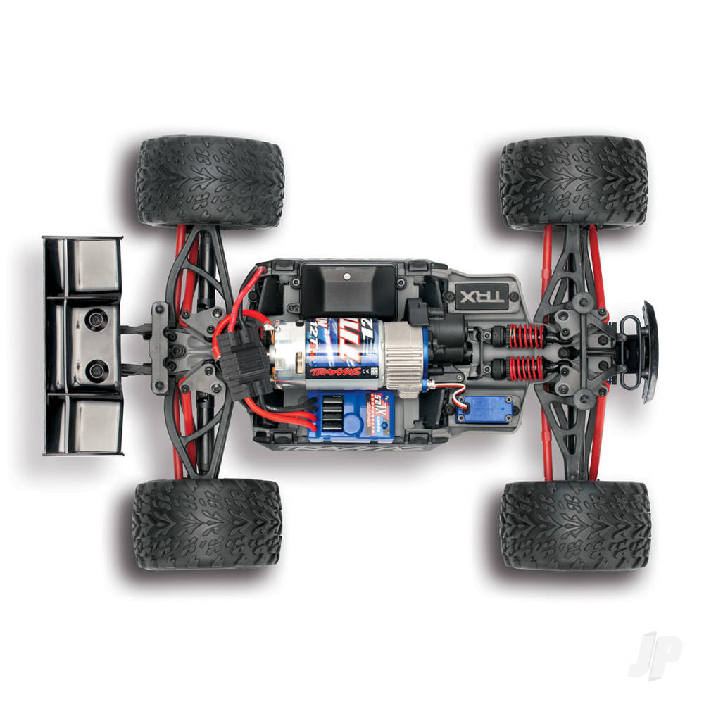 Traxxas E-Revo 1:16 4X4 Monster Truck, Blue (+ TQ 2-ch, XL-2.5, Titan 550, - TRX71054-8-BLUE 8