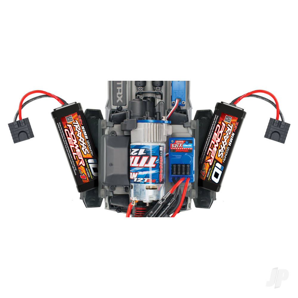 Traxxas E-Revo 1:16 4X4 Monster Truck, Red Blue (+ TQ 2-ch, XL-2.5, Titan  - TRX71054-8-RBLU 5