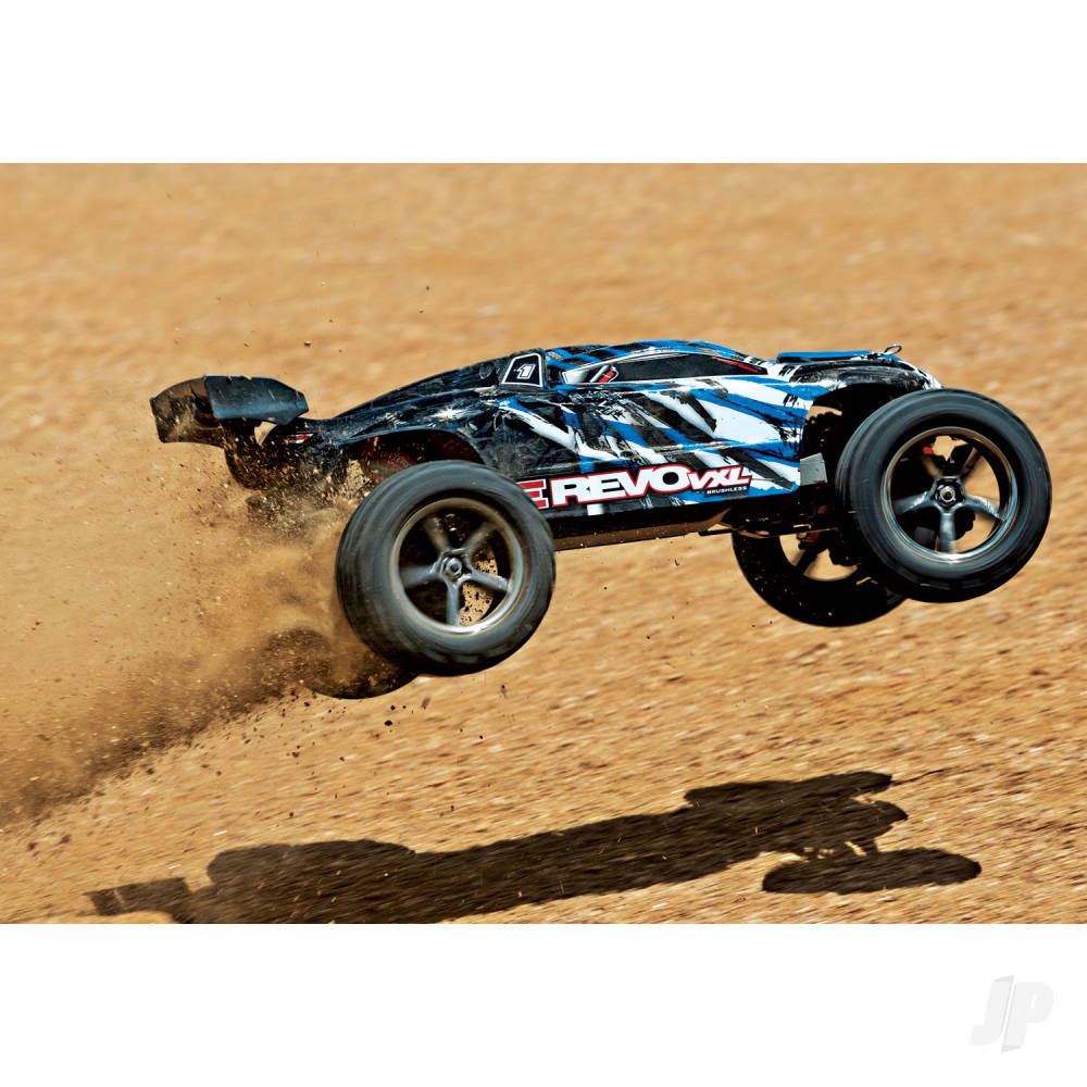 Traxxas E-Revo VXL 1:16 4X4 RTR Brushless Electric Racing Monster Truck (+ - TRX71076-8-BLUEX 7