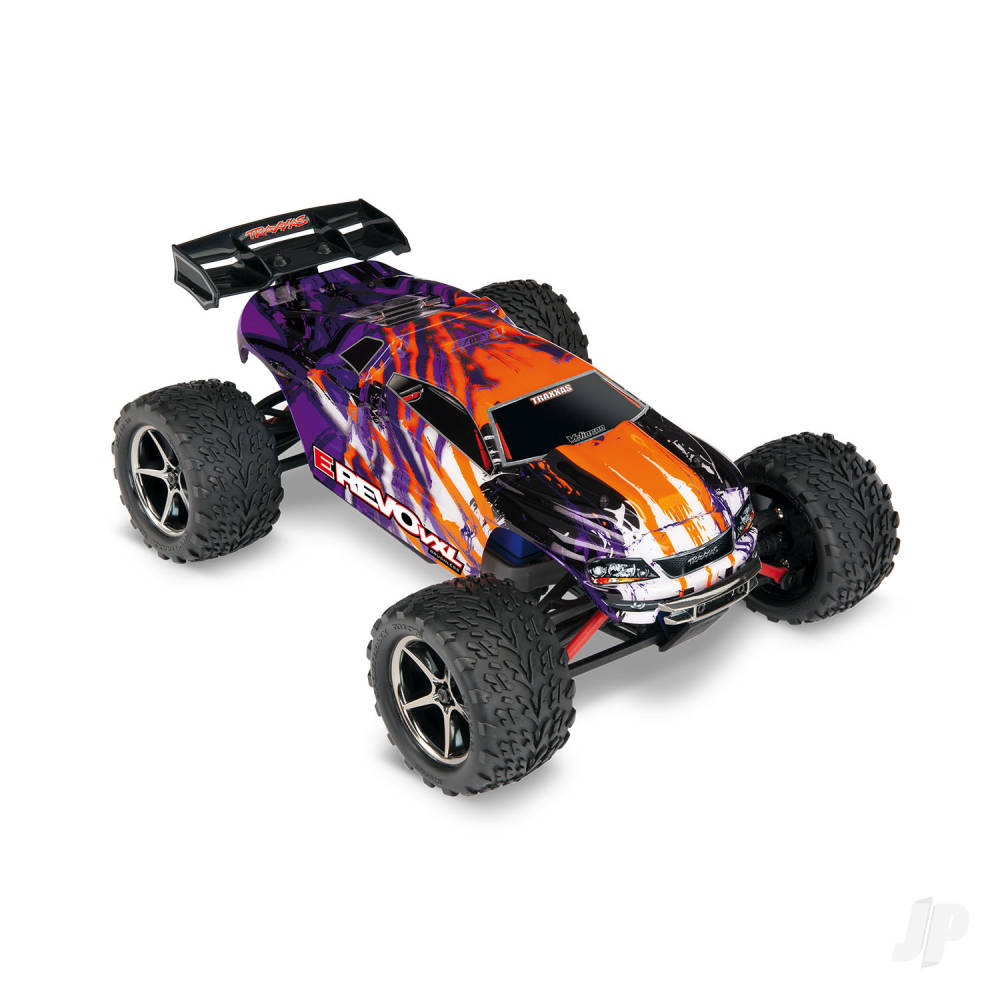 Traxxas E-Revo VXL 1:16 4X4 RTR Brushless Electric Racing Monster Truck (+ - TRX71076-8-PRPL 1