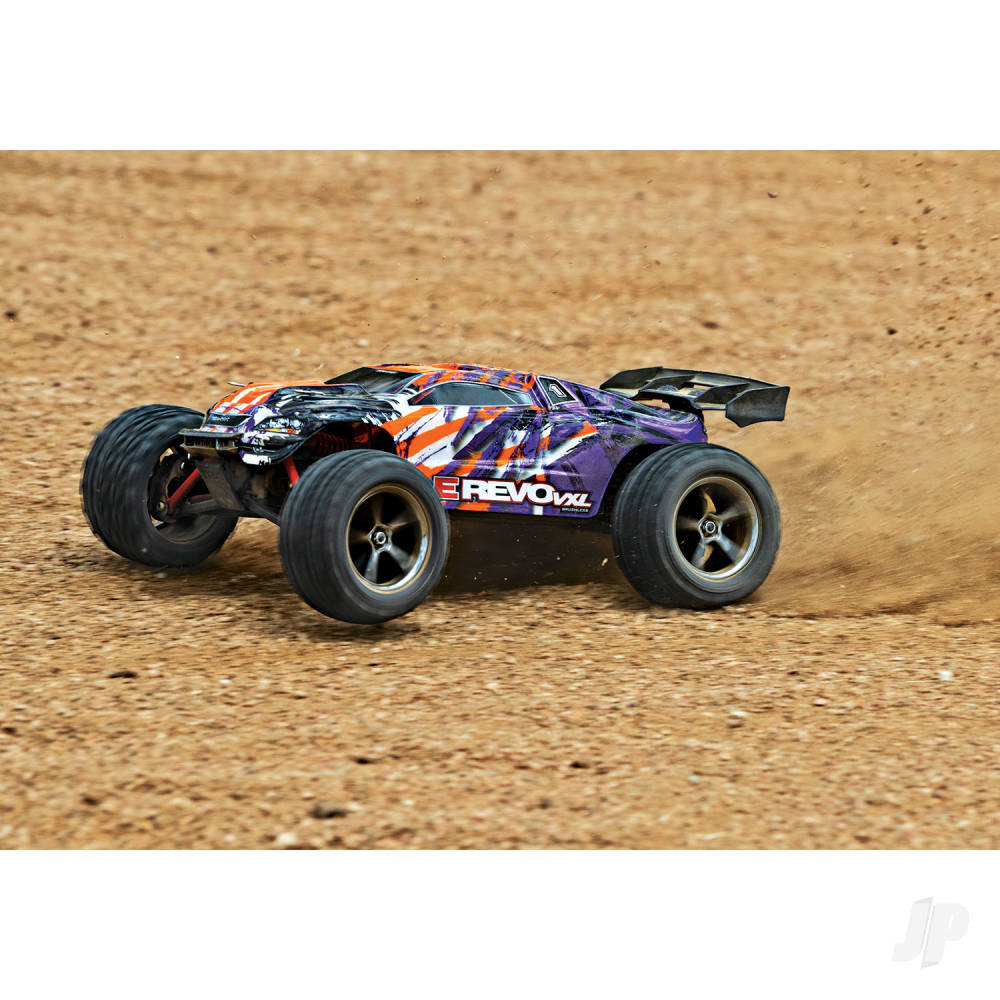 Traxxas E-Revo VXL 1:16 4X4 RTR Brushless Electric Racing Monster Truck (+ - TRX71076-8-PRPL 5