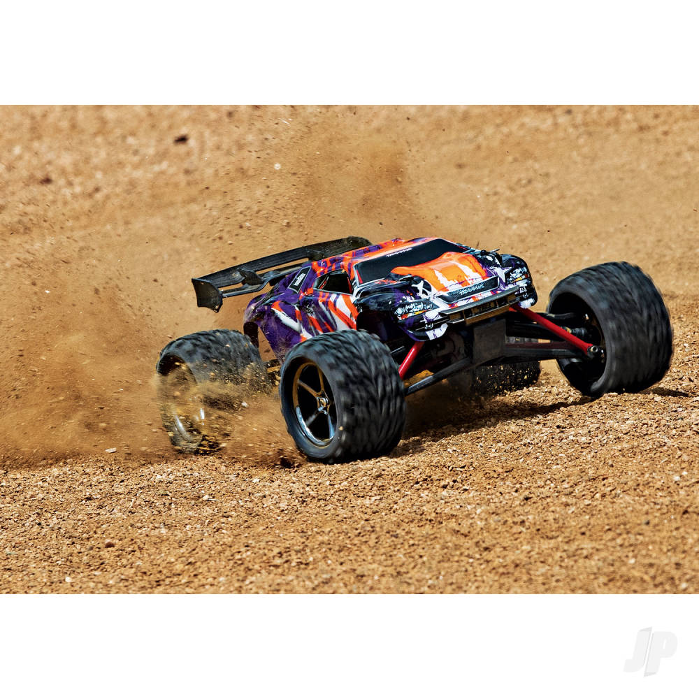 Traxxas E-Revo VXL 1:16 4X4 RTR Brushless Electric Racing Monster Truck (+ - TRX71076-8-PRPL 6