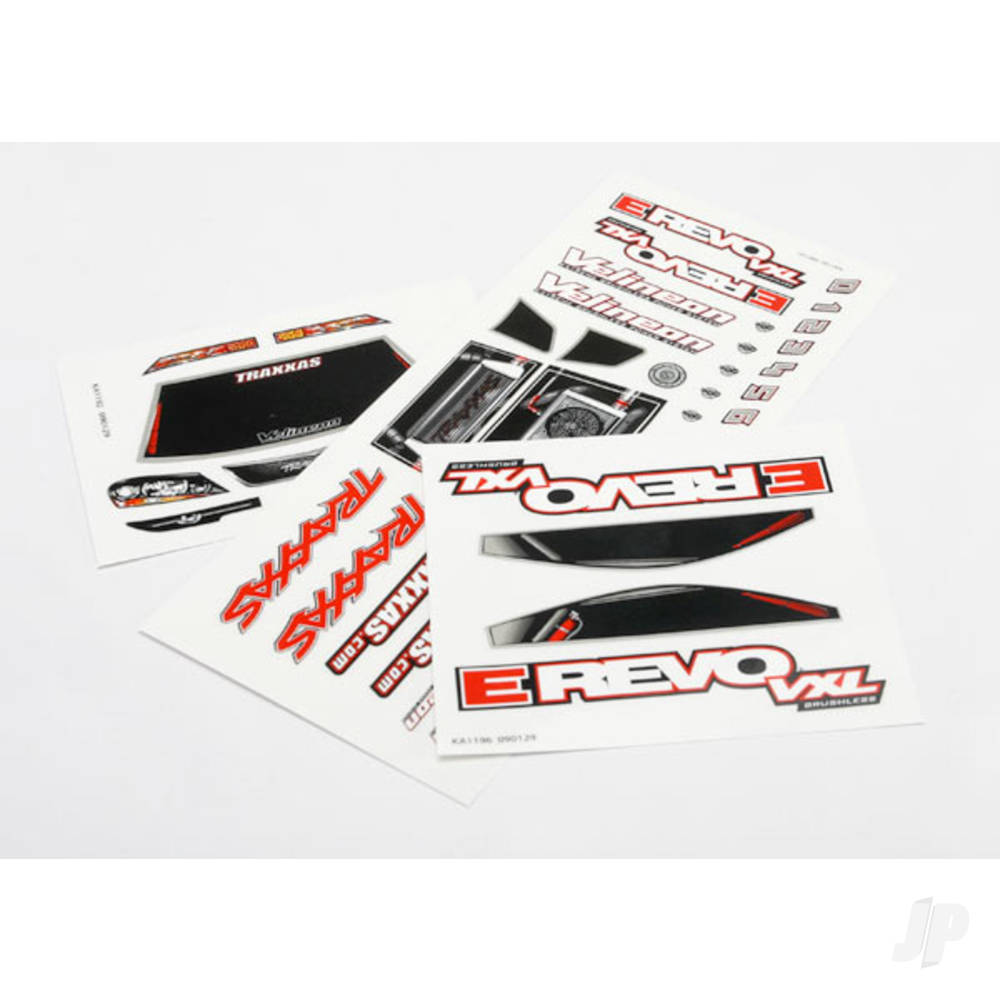 Traxxas Decal sheets, 1:16 E-Revo VXL TRX7113