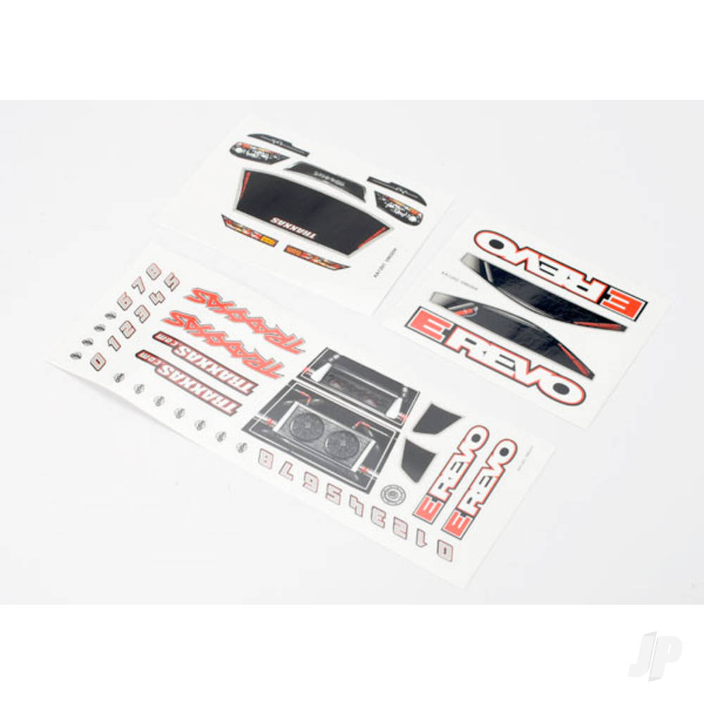 Traxxas Decal sheets, 1:16 E-Revo TRX7114