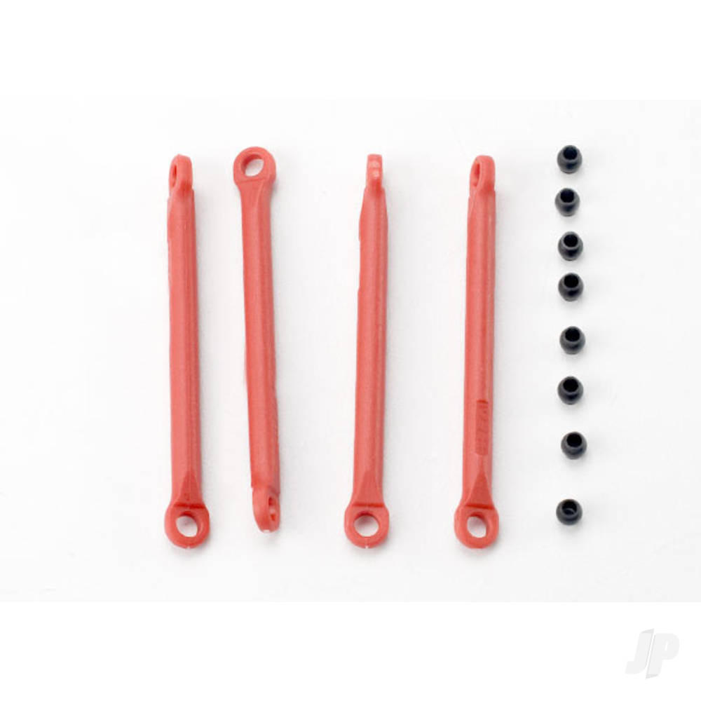 Traxxas Push rod (moulded composite) (Red) (4 pcs) / hollow balls (8 pcs) TRX7118