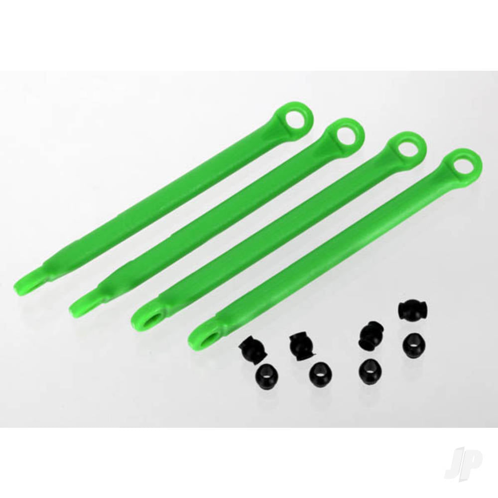 Traxxas Push rod (moulded composite) (Green) (4 pcs) / hollow balls (8 pcs) TRX7118G