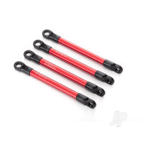 Traxxas Push rods, aluminium (Red-anodised) (4 pcs) (assembled with rod ends) TRX7118X