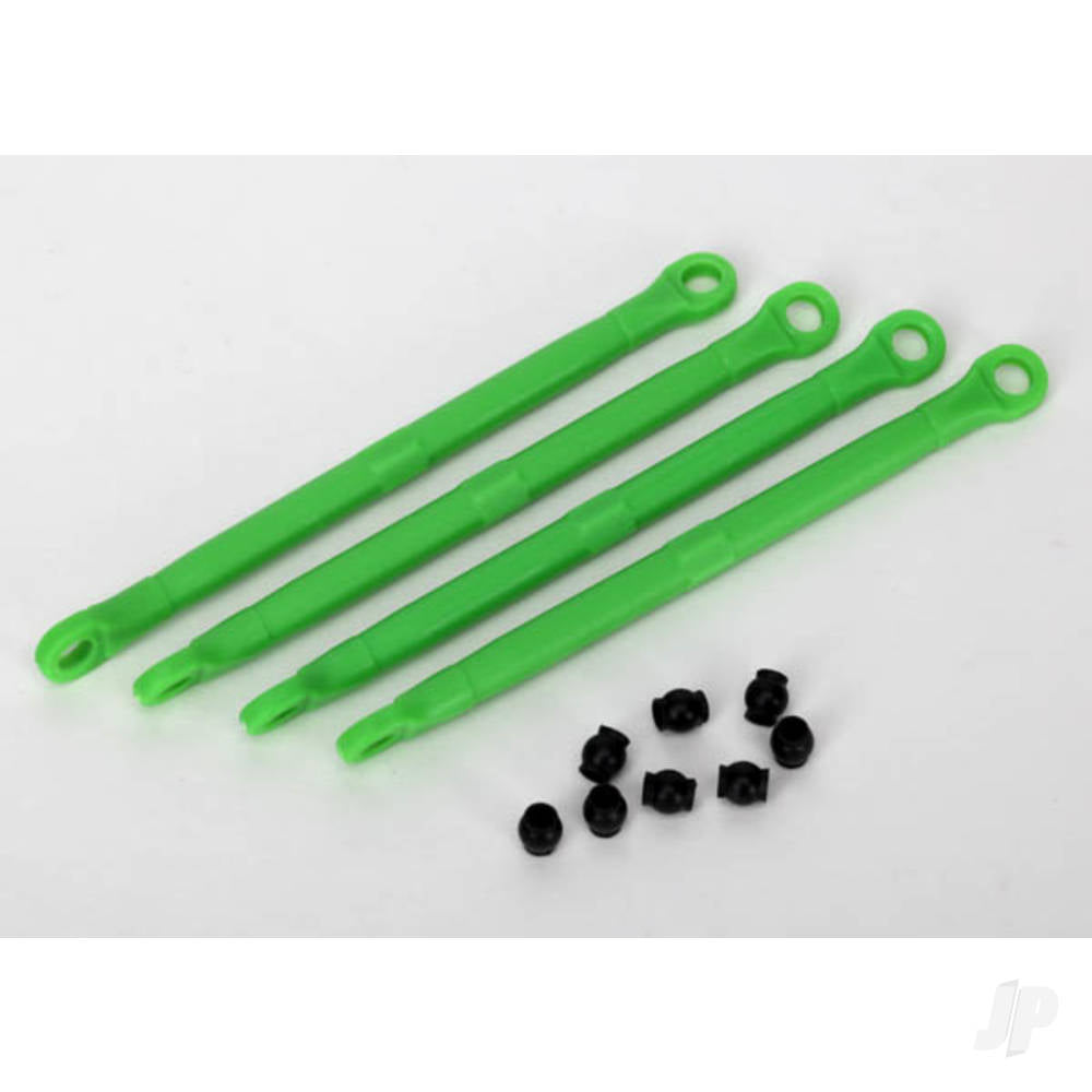 Traxxas Toe link, Front &amp; Rear (moulded composite) (Green) (4 pcs) / hollow balls (8 pcs) TRX7138G