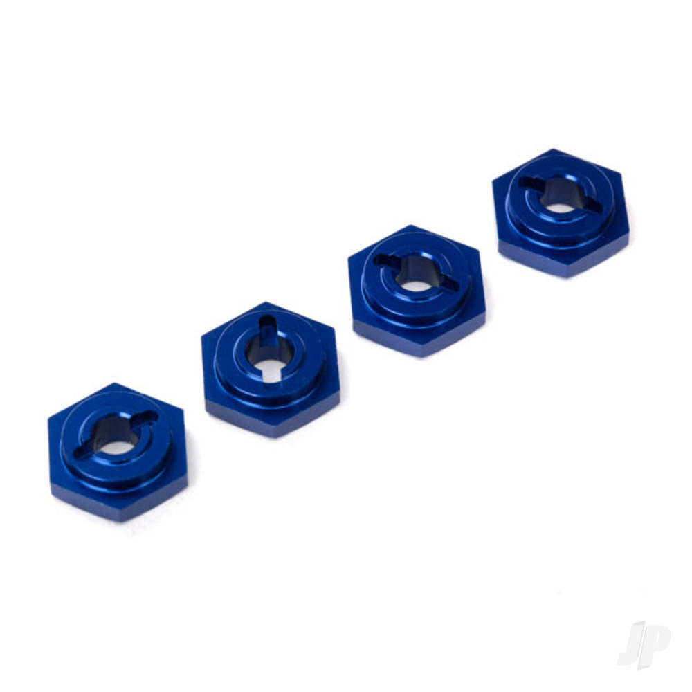 Traxxas Wheel Hubs, hex, aluminium (Blue-anodised) (4 pcs) TRX7154X