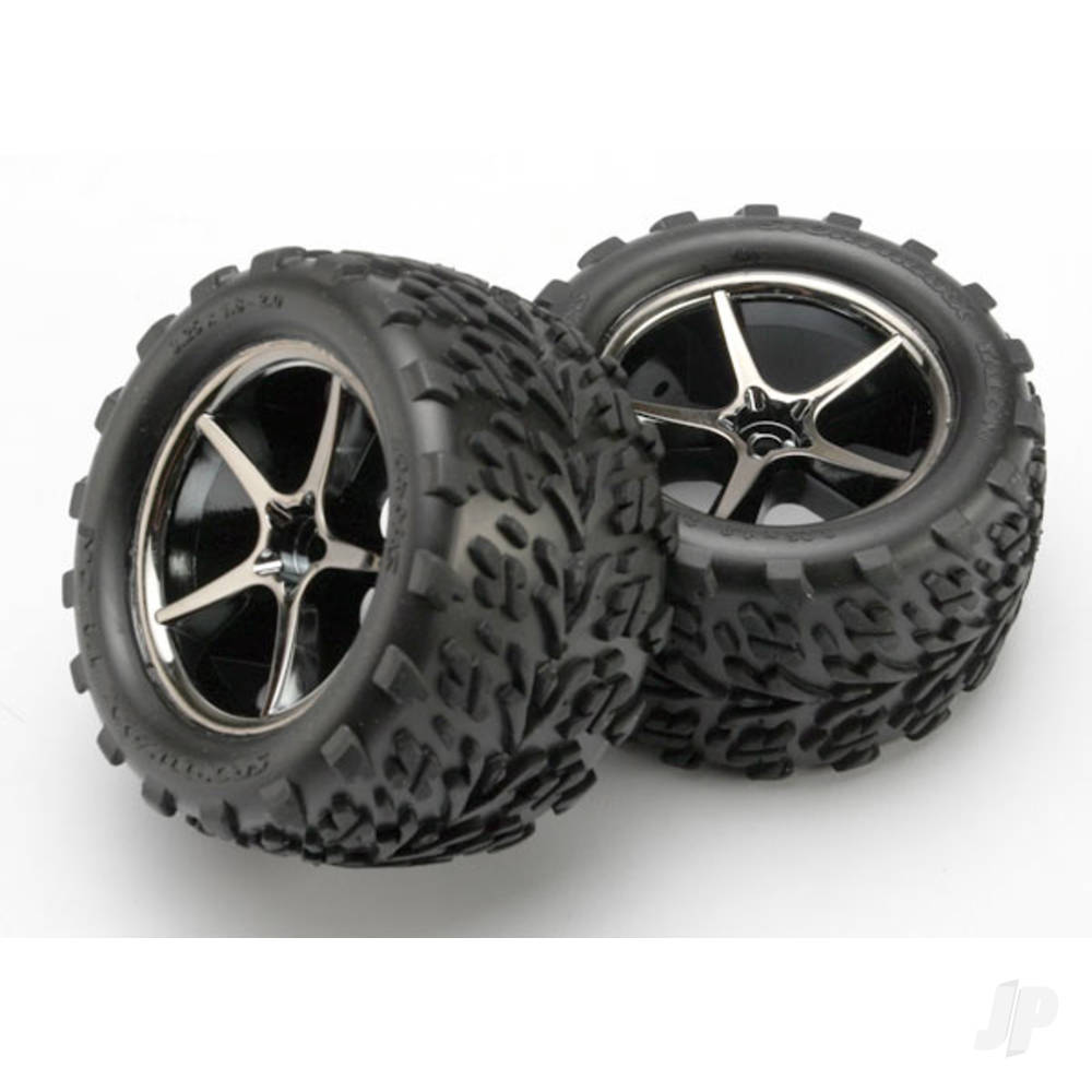 Traxxas Tyres and Wheels, Assembled Glued Talon Tyres (2 pcs) TRX7174A