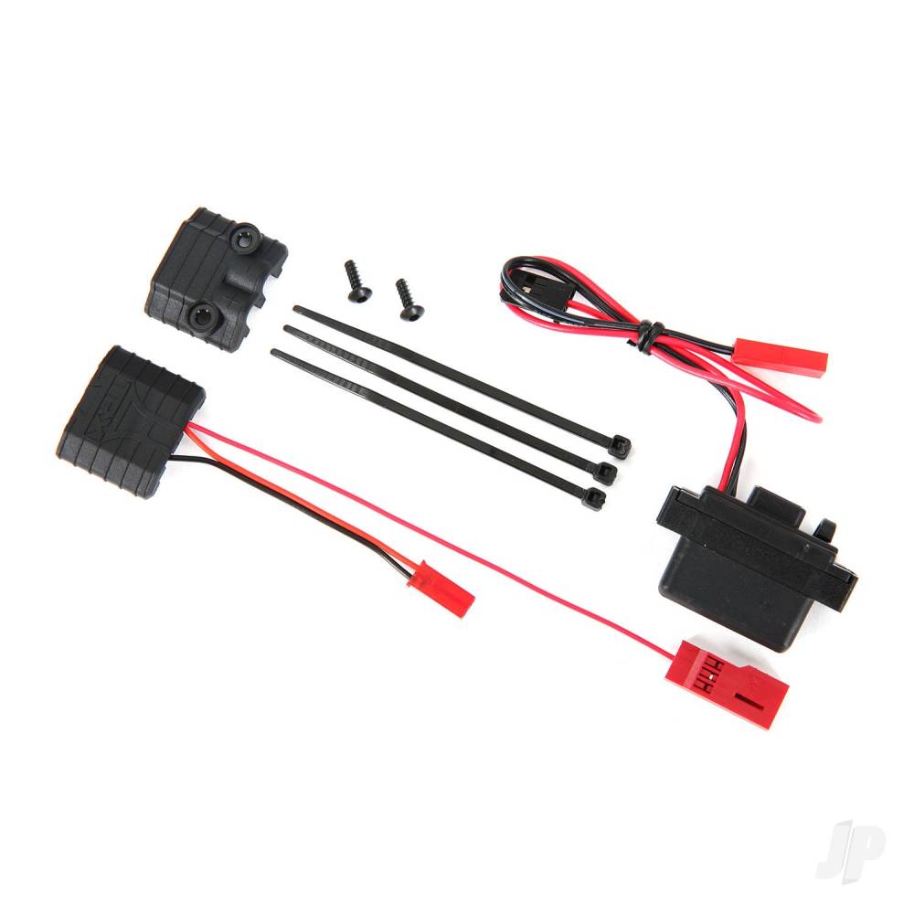 Traxxas LED lights, power supply (regulated, 3V, 0.5-amp)/ power tap connector (with cable)/ 2.6x8 BCS (2) TRX7286A