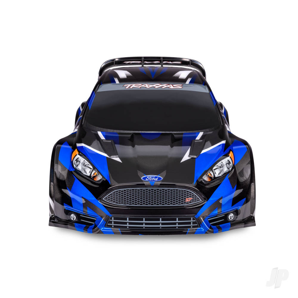 Traxxas Fiesta ST 1:10 AWD RTR Rally Car, Blue (+ TQ 2-ch, BL-2S Motor & E - TRX74154-4-BLUE 2