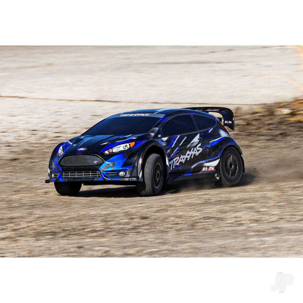 Traxxas Fiesta ST 1:10 AWD RTR Rally Car, Blue (+ TQ 2-ch, BL-2S Motor & E - TRX74154-4-BLUE 8